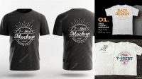 9944+ T Shirt Front And Back Mockup For Free Download