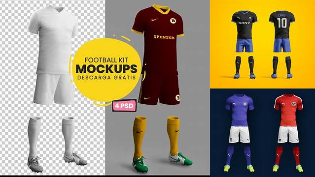 9945+ Mockup Uniformes De Futbol Elegant Free Template