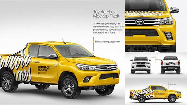 9949+ Hilux Mockup Professional PSD Template