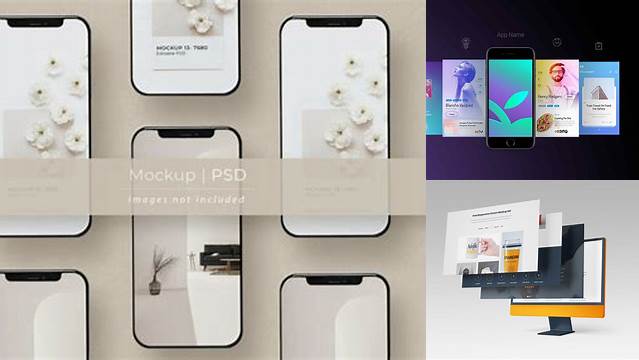 9951+ Mockup Desktop Mobile PSD Download