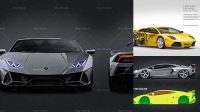 9952+ Lamborghini Mockup Easy Editable