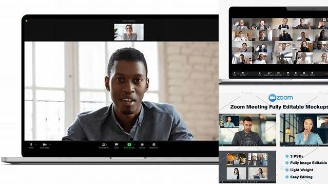 9956+ Zoom Meeting Mockup Free High-Resolution PSD Download