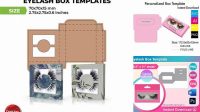 9957+ Eyelashes Box Template Hight Resolution