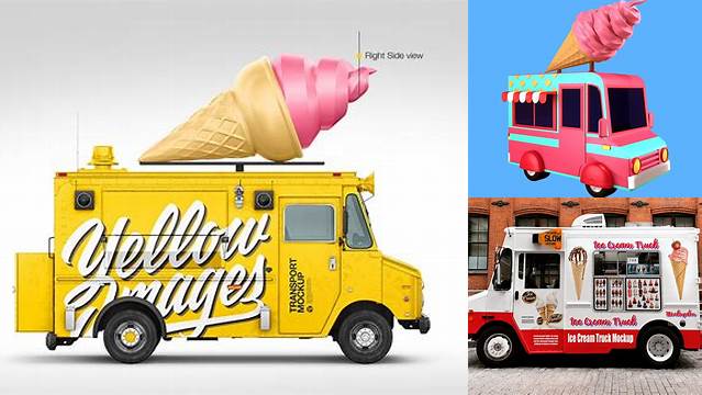 9964+ Ice Cream Truck Mockup Free PSD Free Download