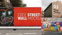 9965+ Mural Mockup Free Downloadable PSD Design Template