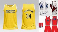 9971+ Basketball Uniform Mockup Free Layered PSD File