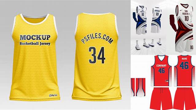 9971+ Basketball Uniform Mockup Free Layered PSD File