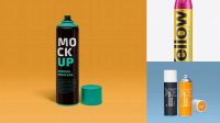 9973+ Aerosol Spray Mock up Smart Design Template Free