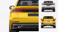 9976+ Luxury Crossover SUV Back View Exclusive PSD Design Freebie