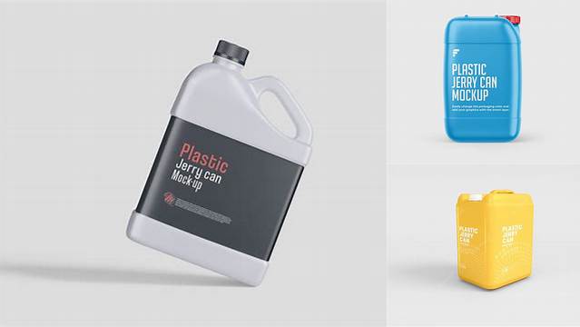 9977+ Plastic Jerry Can Mockup Free Free PSD