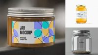 9981+ Clear Glass Jar Mockup For Free Download