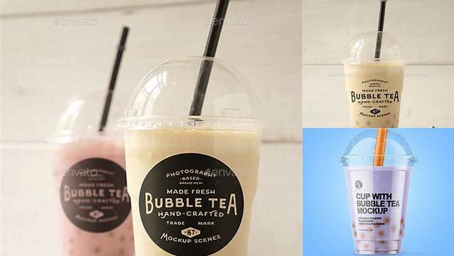 9984+ Mockup Bubble Tea High Resolution