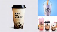 9990+ Mockup Cup Boba Digital Download