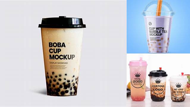 9990+ Mockup Cup Boba Digital Download