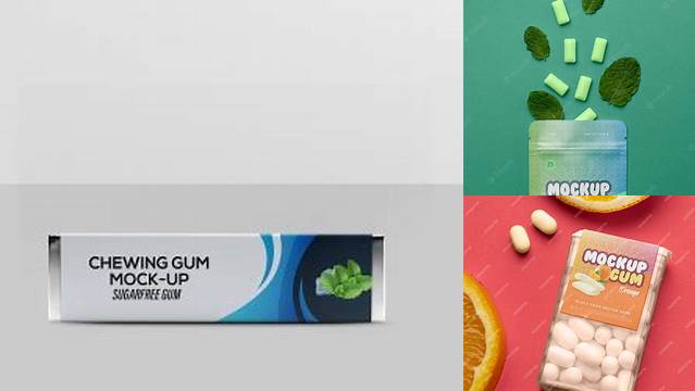 9991+ Chewing Gum Mockup Best for Showcase