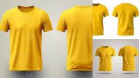 9993+ Yellow T Shirt Mockup Free Graphic Design Resource