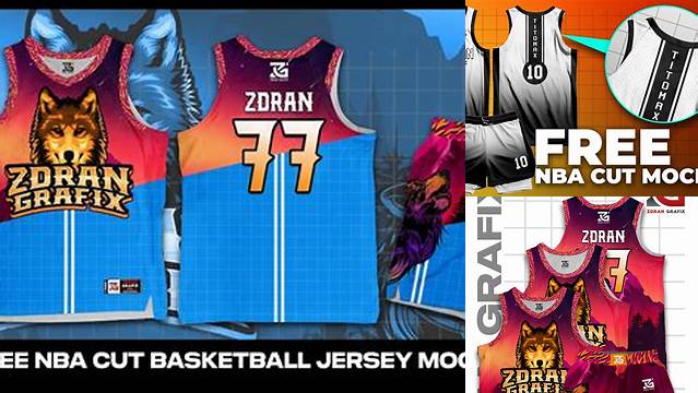 9996+ Nba Cut Jersey Mockup Professional Design PSD