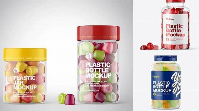 9998+ Gummies Bottle Mockup For Free Download