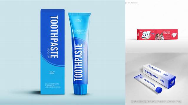 9999+ Toothpaste Box Mockup Custom Mockup PSD for Free